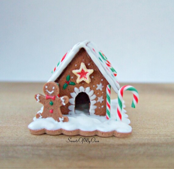 Maison cerf en pain d'épice en carton recyclable - Décoration noël