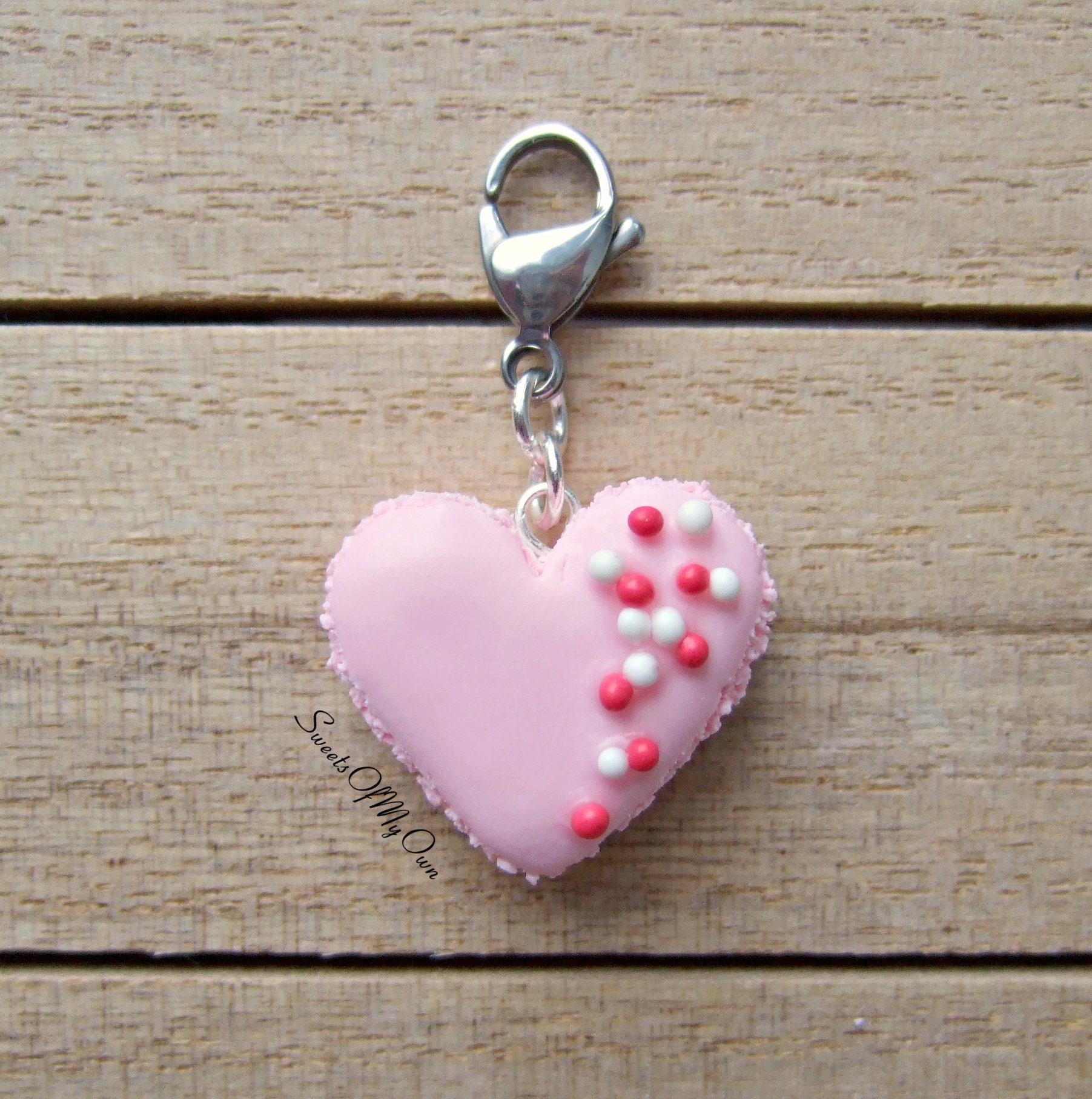 Dreamハートマカロンネックレス ラベンダー×サックス Dreamハート