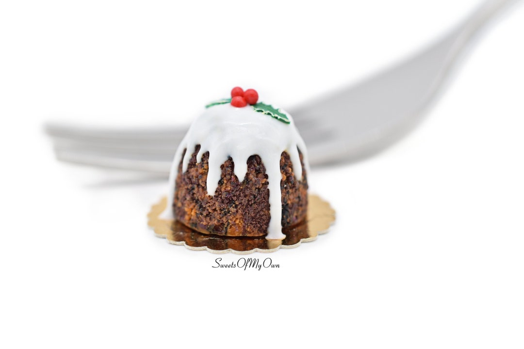 Miniature Yule Log Christmas Cake Dolls House Miniature Food Bakery Item  for Doll House 1:12 Scale Polymer Clay MTO -  Sweden