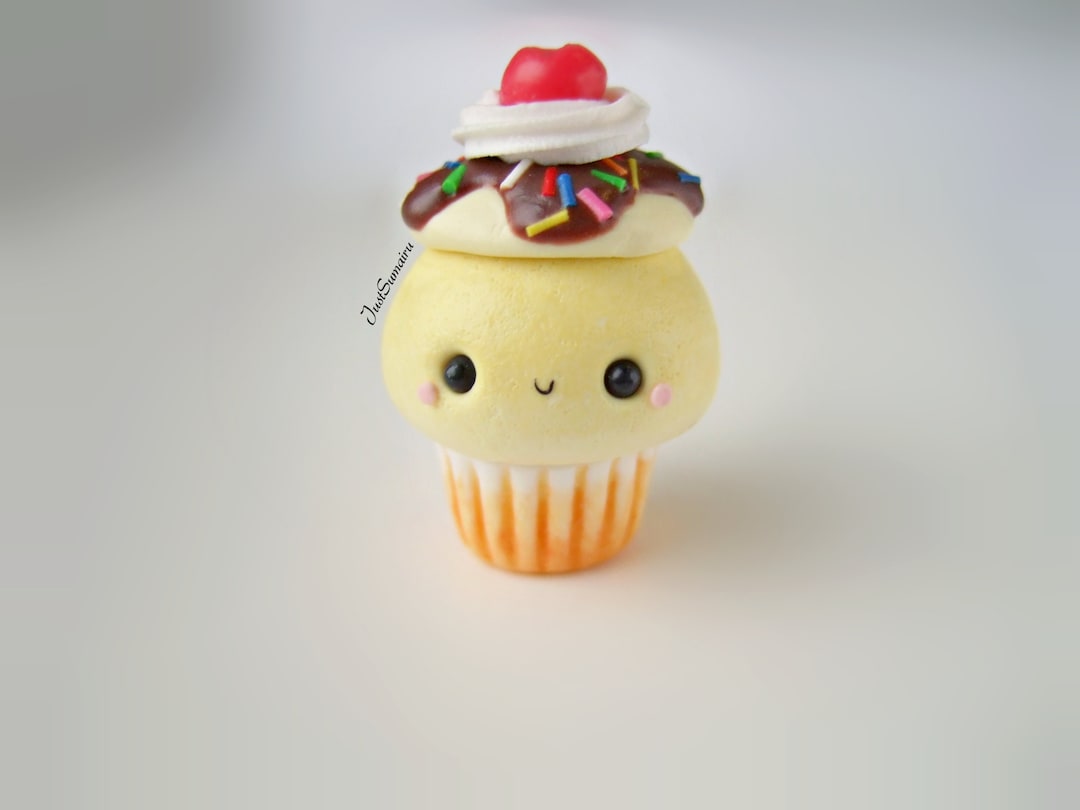 Banana Split Cupcake Charm - Etsy