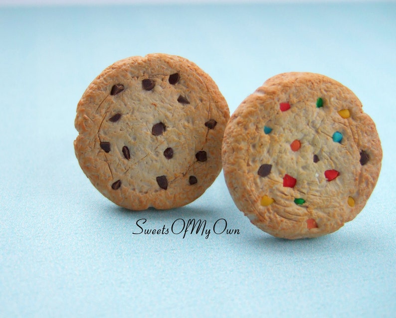 Made in the UK Rainbow Cookie Choose Your Style Cookie Ring Adjustable One Size Chocolate Chip Cookie