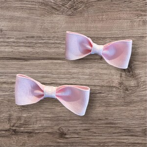 Set of 2 Soft Pastel Pale Pink Bow Kitchen Refrigerator Magnets Super Strong Whiteboard College Dorm Girls Bedroom