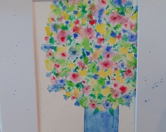 Original Watercolor Painting/Watercolor Flowers/Small Art/Floral Painting/ Watercolor Art