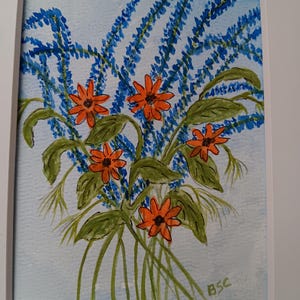 Original Watercolor Art/Not a Print/Flower Paintings/Flower Watercolor/