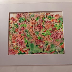 0riginal Watercolor Painting/Floral Art/Watercolor Art/Floral Art/ Art/ Not a Print/Watercolor original Painting
