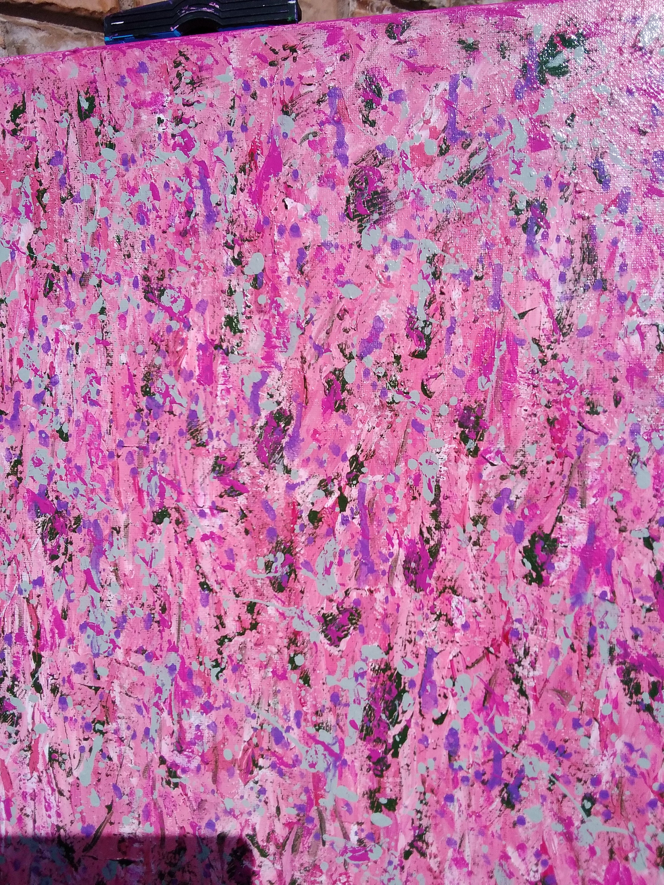 Pink Abstract Art/pretty Pink Art/original Art/acrylic Art/acrylic