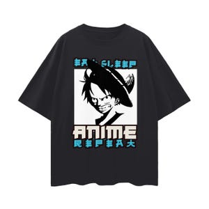 Eat Sleep Anime Repeat Oversized T-Shirt
