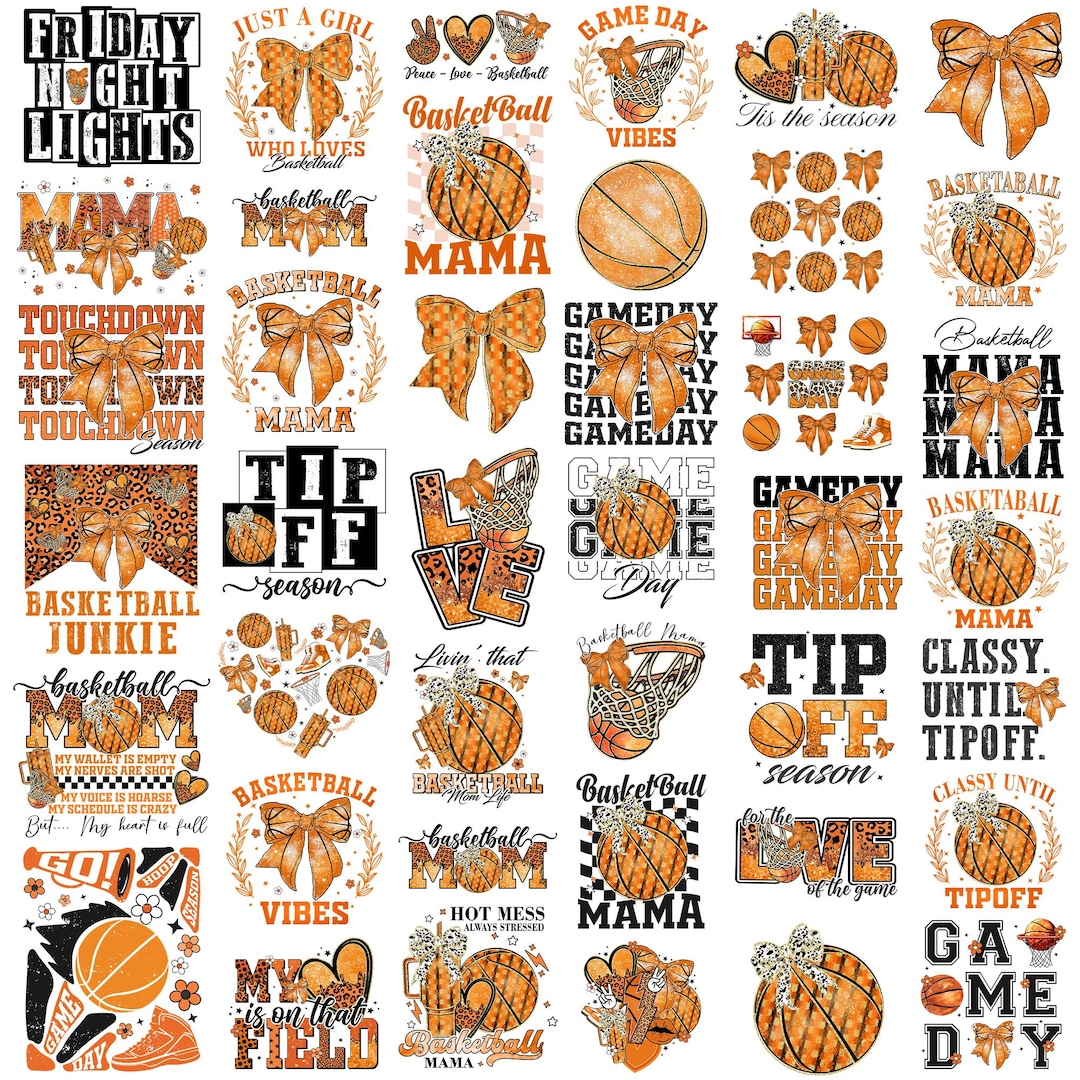 Basketball PNG Bundle Game Day Touchdown Tip off Season Basketball Mama ...