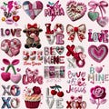 Valentine PNG Bundle Faux Yarn Coquette Preppy Be Mine Valentine Teddy Bear Crochet Knit Love Xoxo               Highland Cow Red Pink Heart product logo