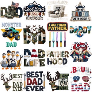 Vatertag PNG Bundle Patchwork Coole Dad Legende Vaterschaft Zitate Bester Dad Aller Zeiten Gans Monster Dad Daddysaurus Grandmacore Patchwork