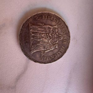 Vintage 1978 France 50 Francs Silver Coin – Hercules Design – Collectible French Coin, 90% Silver