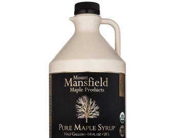 Mansfield Maple Certified Organic Pure Vermont Maple Syrup (Choice of Grade and Size)