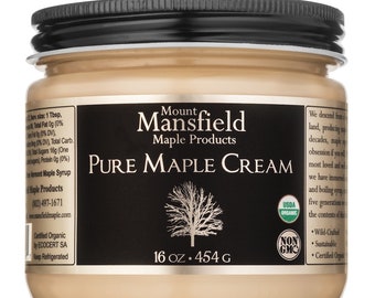 Mansfield Maple Certified Organic Pure Vermont Maple Cream