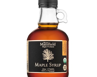 Mansfield Maple Certified Organic Pure Vermont Maple Syrup in Glass Bottle