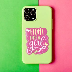 Fight Cancer Vinyl Decal Sticker, Self Care Laptop Sticker, Chemo Gift