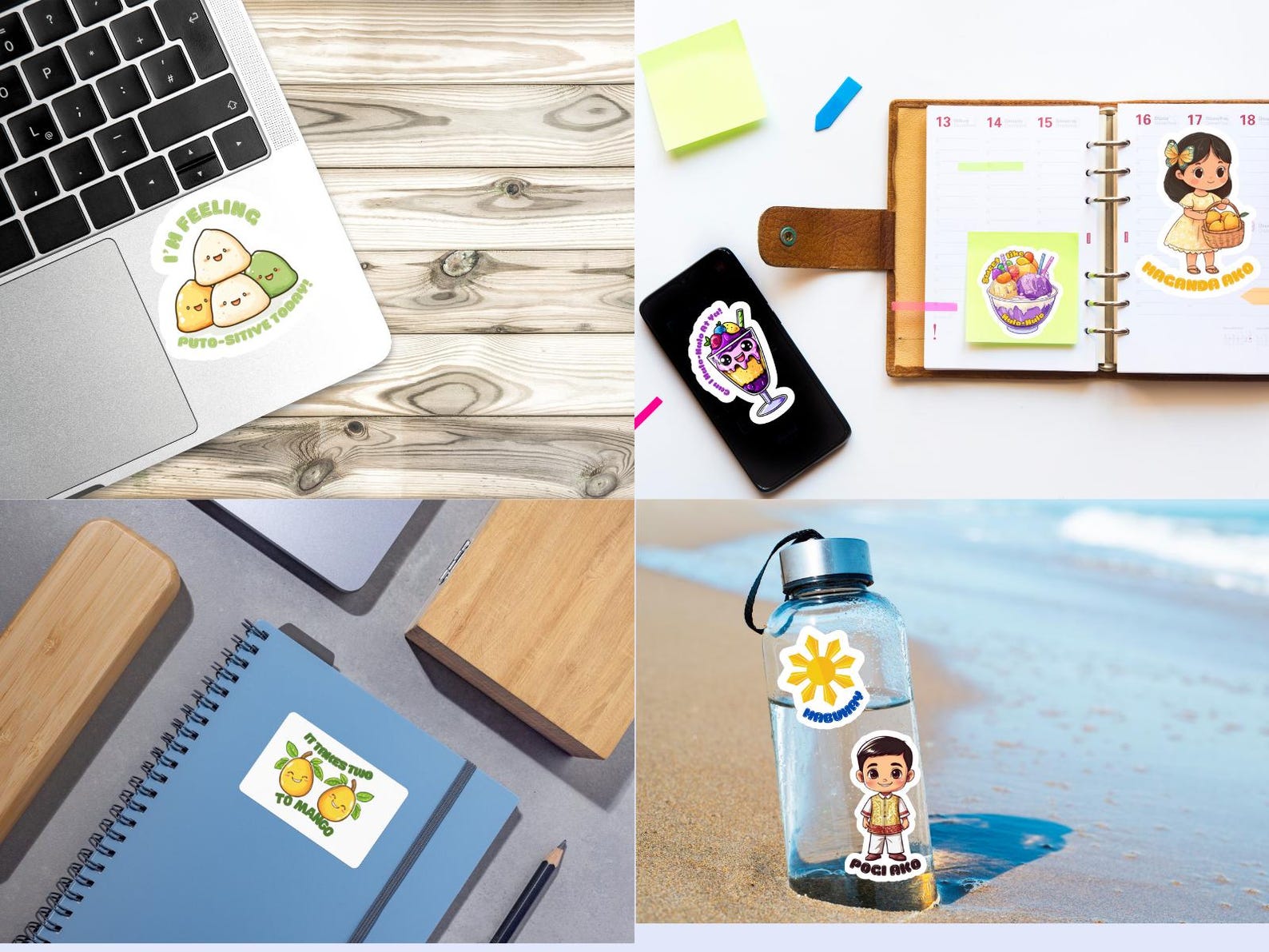 Filipino Stickers | Cute Filipino Food Stickers | Pinoy Pride Vinyl ...