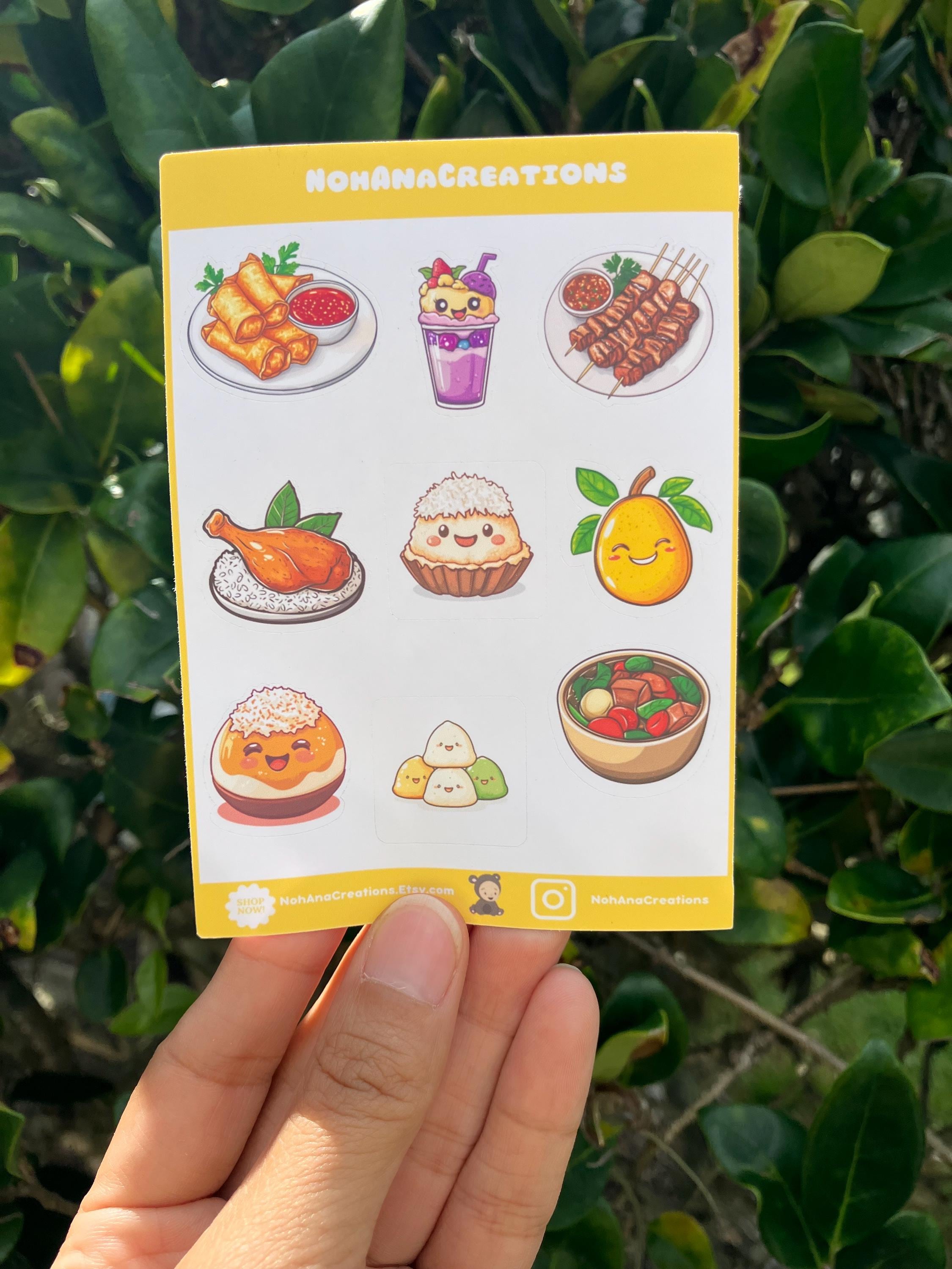 Filipino Sticker Sheet | Tagalog Words & Cute Designs | Pinoy Stickers ...