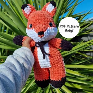 Felix the Fox PDF Pattern | Amigurumi Fox pattern | How to crochet fox | Fox plushie pattern