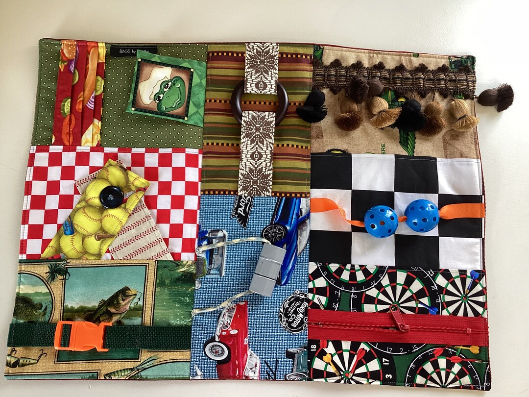 Fidget Quilt for Dementia Alzheimer's Blanket Handmade Etsy