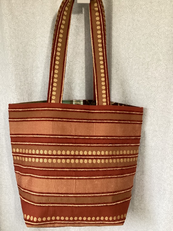 Upholstery fabric tote bag best sale