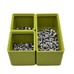 Gridfinity Lite 1x2 Small Parts Bins for Home, Hobby or Shop