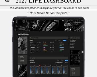 2027 Ultimate Notion Planner, Notion Template, Notion Planner, Notion Life Planner, ADHD planner, Notion Life Planner Template, All in one