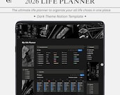2026 Ultimate Notion Planner, Notion Template, Notion Planner, Notion Life Planner, ADHD planner, Notion Life Planner Template, All in one