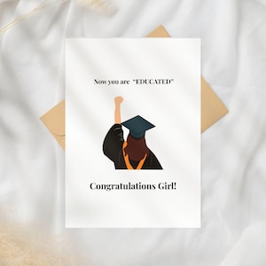 Carte de remise des diplômes imprimable, drôle de cadeau de remise des diplômes, célébration, diplômé 2025, carte de voeux de félicitations, téléchargement immédiat, impression à la maison,