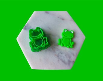 Frog Clay Cutters, Animal Clay Cutter, Polymer Clay Cutter, Clay Tools