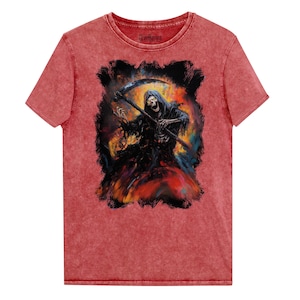 Inferno Reaper T-Shirt: Gothic Dark Fantasy Streetwear
