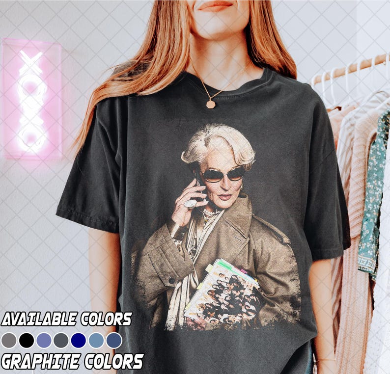 Comfort Colors Miranda Priestly Shirt, The Devil Wears Prada Tee Shirt, Fashion Boss Lady Graphic Tee, Gift For Women and Man Unisex T-Shirt image 4
