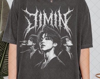 Comfort Colors Vintage Jimin T-Shirt, Jimin Graphic Fan Tee Shirt, World Tour Kpop Shirt, Gift For Woman & Man Unisex T-Shirt
