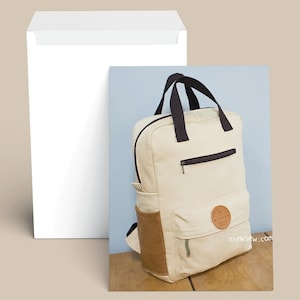 Patron de couture en papier pour sac à dos Vicky, modèle de cartable - Livraison gratuite aux États-Unis et au Canada