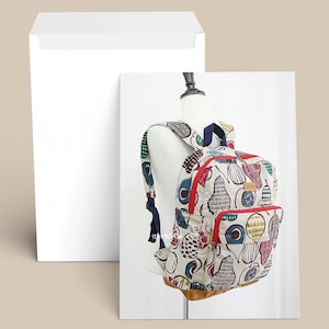 Byron School Backpack Sewing Paper Pattern - Free Shipping to US & Canada
