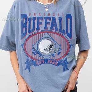 Vintage Buffalo Football Shirt, Buffalo Football Comfort Colors Tee, Football Tee, Trendy Game Day Tee for Buffalo Fan