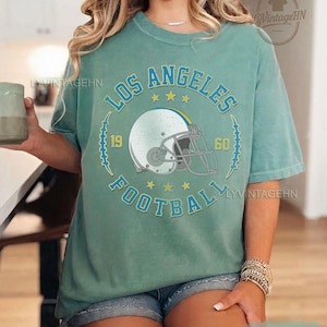 Vintage Los Angeles Football shirt | Los Angeles Football Fan Tee | Retro Football Season Tee | American Football Comfort Colors Shirt | LAC