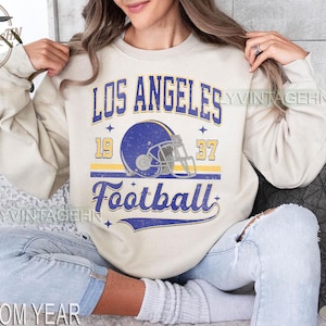 Los Angeles Football Sweatshirt crewneck shirt | Trendy Los Angeles Football Tee | Retro Football sweater Tee | American Football Shirt LAR