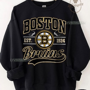 Boston Bruin Sweatshirt, Vintage Boston hockey shirt, Boston Hockey Crewneck, Bruins Hockey youth sweater, Hockey Fan gift