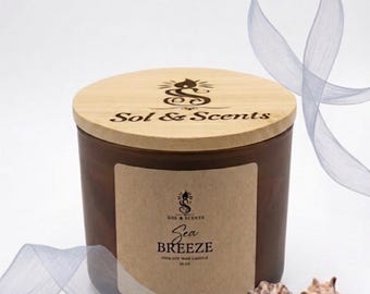 Vela Brisa Marinha de 454g | Fragrância para Casa com Aroma de Ar Fresco do Litoral