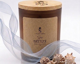 Vela Brisa Marinha de 200g | Fragrância para Casa com Aroma de Ar Fresco do Litoral