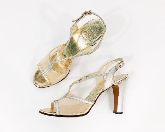 gold and silver sandals uk