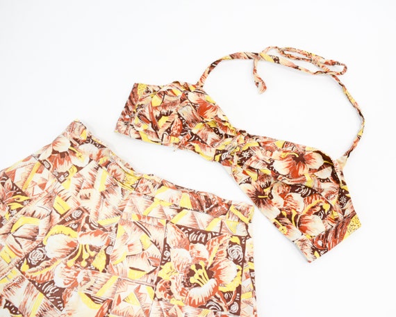 40s Swimsuit Bathing Suit Set | 1940s Short & Biki