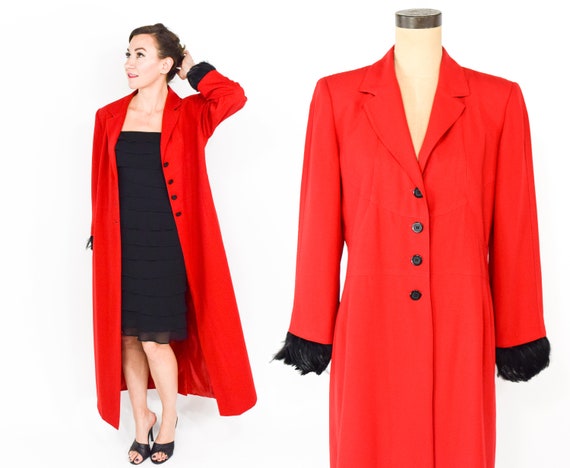 red feather coat
