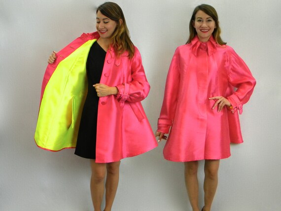long hot pink coat