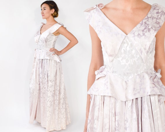 pale pink evening gown