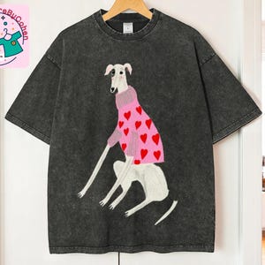 Cartoon Puppy Print Tee | Unisex Cotton T-Shirt | Cute Funny Graphic Design | Soft Washed Fabric | Relaxed Fit Everyday Top