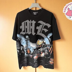 Camiseta com letras de strass | Camisa de manga curta da moda | Roupa de rua solta de algodão | Gola redonda grande | Blusa de verão unissex