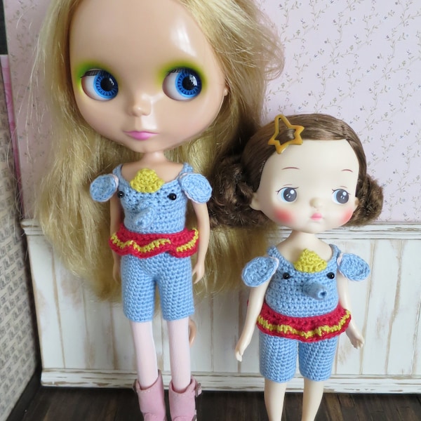 Holala pop/Blythe gehaakte romper