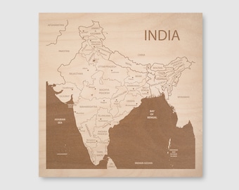 India Map Wall Art, India Wood Art, India Wall Decor, India Home Decor, Wall Art For Living Room, Custom Gift For Husband, Travel Gift