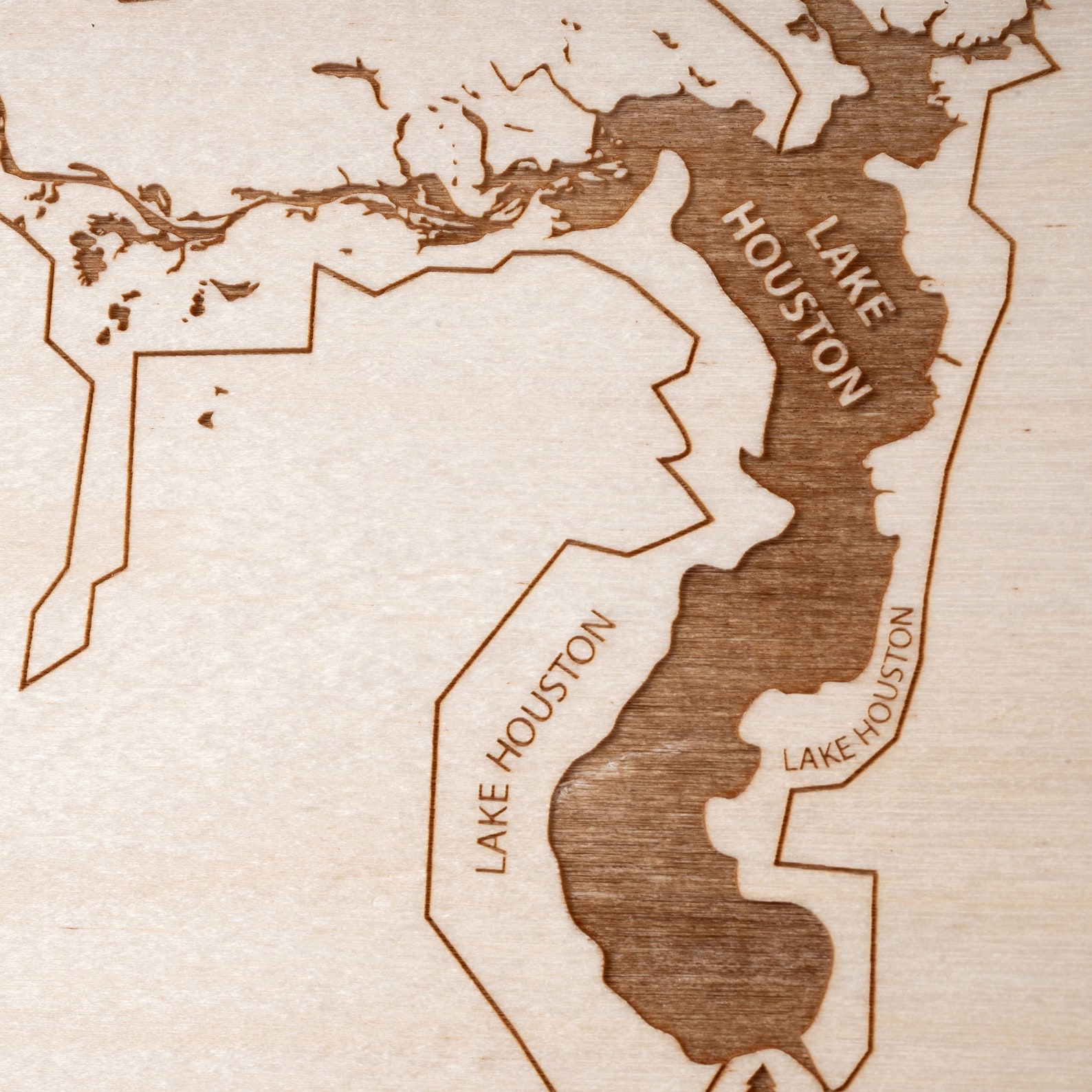 Houston Wall Map Houston Neighborhood Map Houston Map Etsy